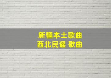 新疆本土歌曲西北民谣 歌曲